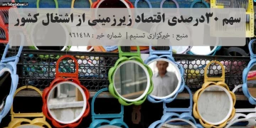 سهم ۳۰ درصدی اقتصاد زیر زمینی از اشتغال کشور